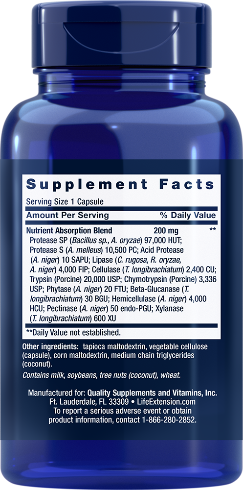 Extraordinary Enzymes, 60 Cápsulas - newfoodsbr