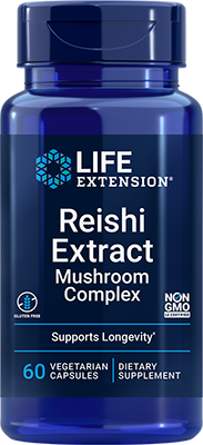 Reishi Extract Mushroom Complex, 60 Cápsulas Vegetarianas - newfoodsbr