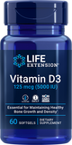 Vitamina D3, 125 mcg (5000 IU), 60 Softgels - Life Products Br