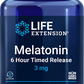 Melatonina 6 Hour Timed Release, 3 mg, 60 Comprimidos Vegetarianos