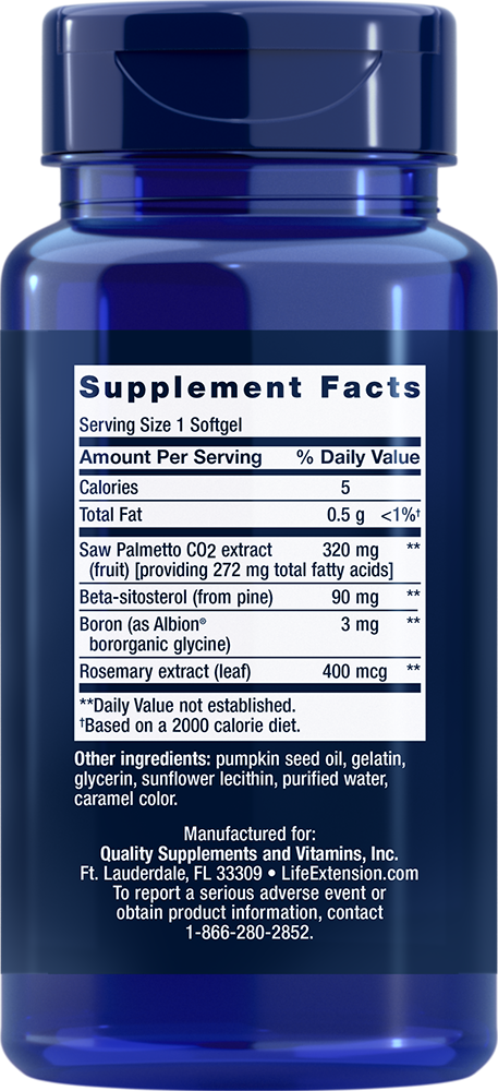 PalmettoGuard® Saw Palmetto and Beta-Sitosterol, 30 Softgels - newfoodsbr