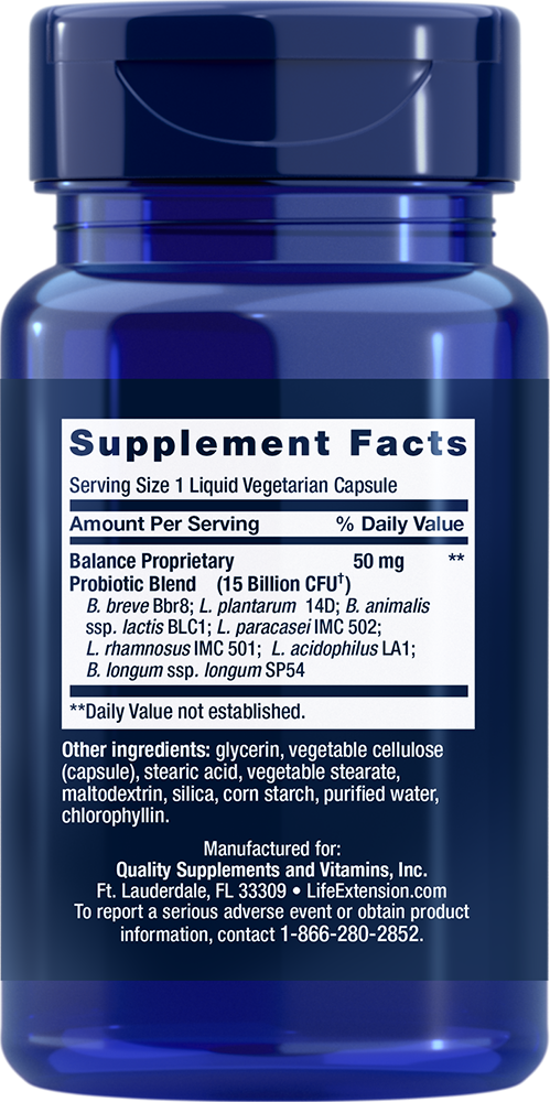 FLORASSIST® Balance, 30 liquid Cápsulas Vegetarianas - newfoodsbr