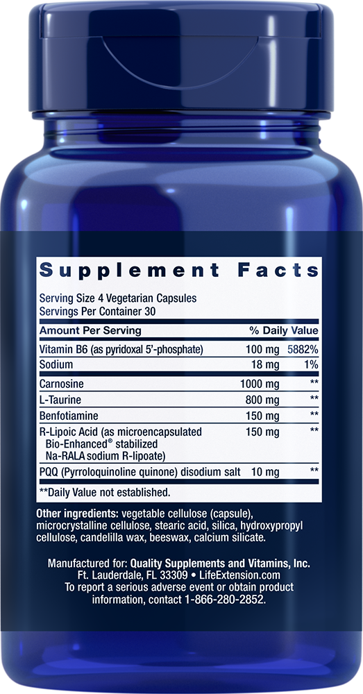 Mitochondrial Energy Optimizer with PQQ, 120 Cápsulas Vegetarianas - newfoodsbr