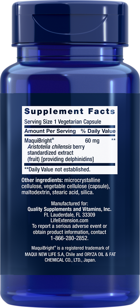 Tear Support with MaquiBright®, 60 mg, 30 Cápsulas Vegetarianas - Life Products Br