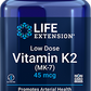 Low Dose Vitamin K2, 45 mcg, 90 Softgels - newfoodsbr