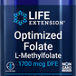 Optimized Folate, 1700 mcg, 100 Comprimidos Vegetarianos