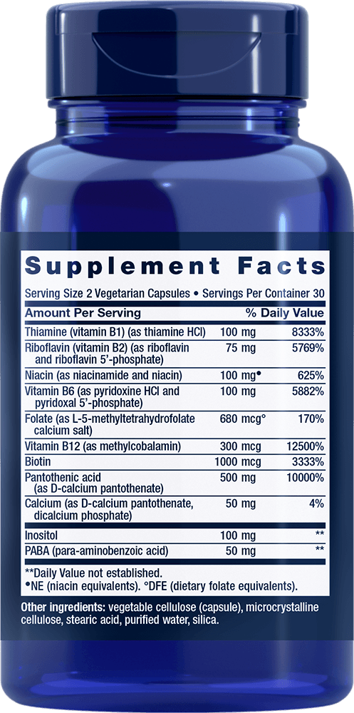 BioActive Complete B-Complex, 60 Cápsulas Vegetarianas - newfoodsbr