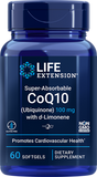 Super-Absorbable CoQ10 (Ubiquinone) with d-Limonene, 100 mg, 60 Softgels - Life Products Br