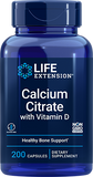 Calcium Citrate with Vitamin D, 200 Cápsulas - newfoodsbr