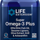 Super Omega-3 Plus EPA/DHA Fish Oil, Sesame Lignans, Olive Extract, Krill & Astaxanthin, 120 Softgels - Life Products Br