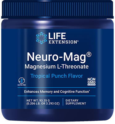 Neuro-Mag® Magnesium L-Threonate (Tropical Punch), 93.35 Gramas - newfoodsbr