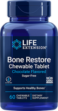 Bone Restore Chewable comprimidos (Sugar-Free Chocolate), 60 chewable comprimidos - newfoodsbr