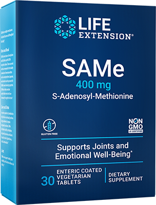 SAMe, 400 mg, 30 enteric-coated Comprimidos Vegetarianos - newfoodsbr