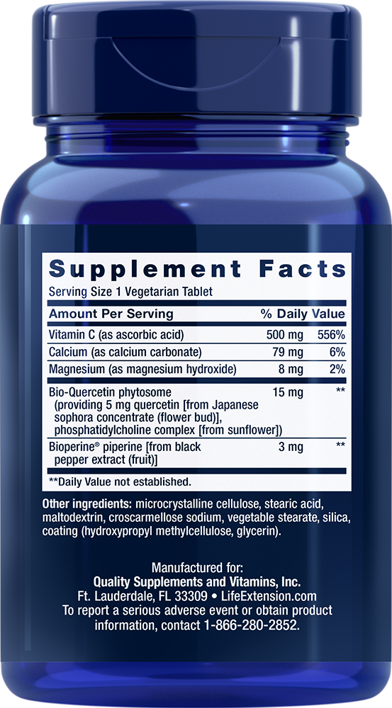 Fast-C® and Bio-Quercetin Phytosome, 60 Comprimidos Vegetarianos - newfoodsbr