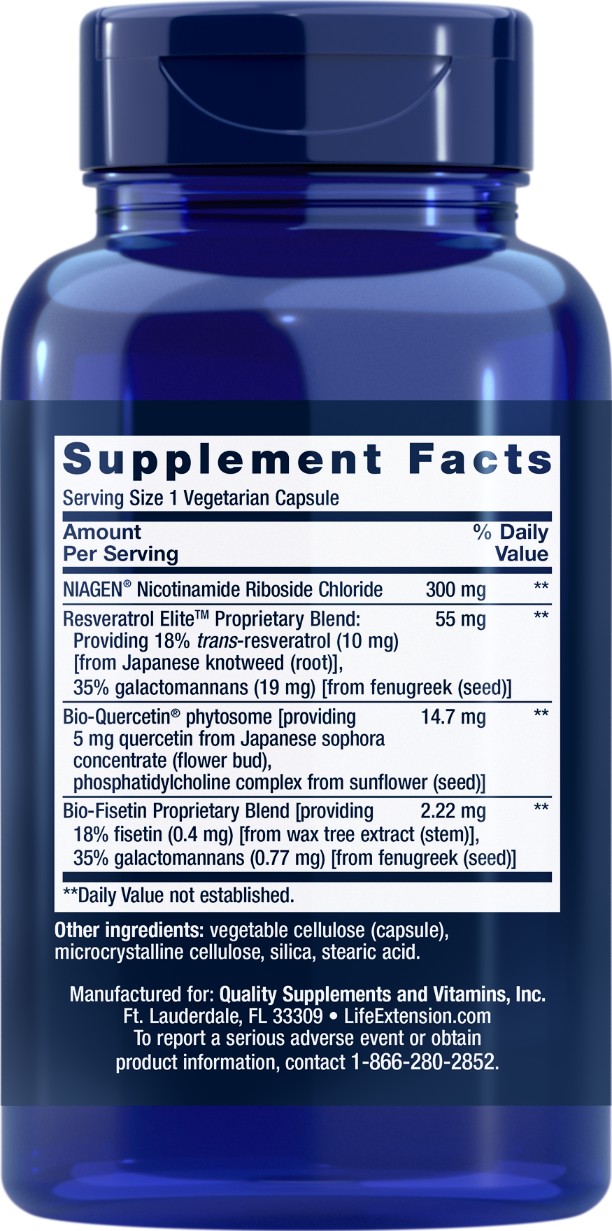 NAD+ Cell Regenerator and Resveratrol, 300 mg, 30 Cápsulas Vegetarianas