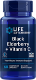 Black Elderberry + Vitamin C, 60 Cápsulas Vegetarianas - newfoodsbr