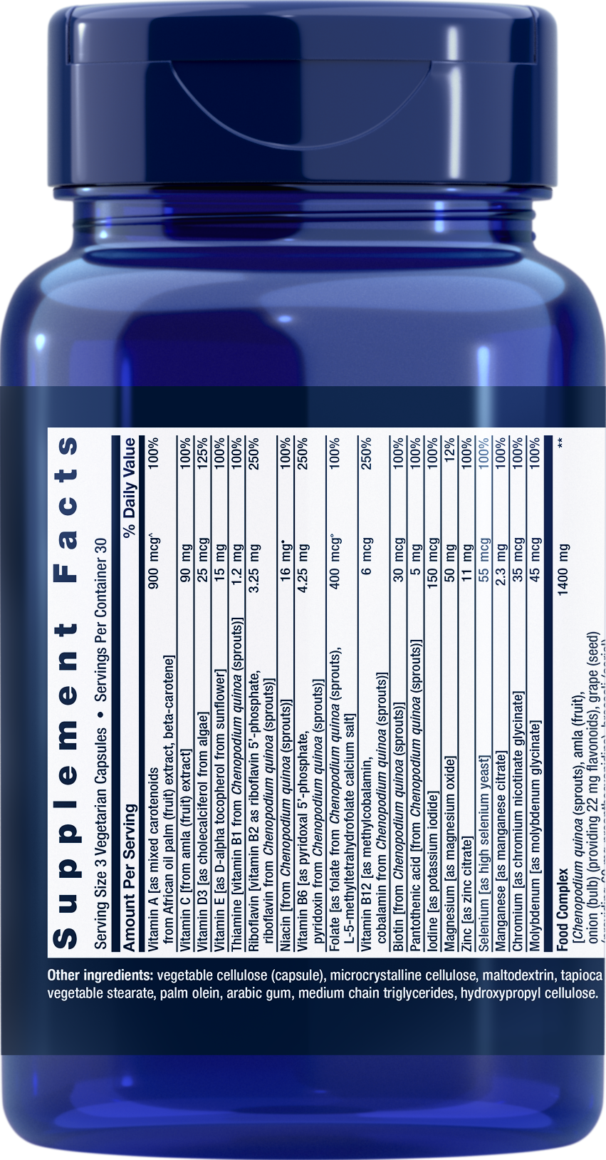 Whole Food Multivitamínico, 90 cápsulas vegetarianas