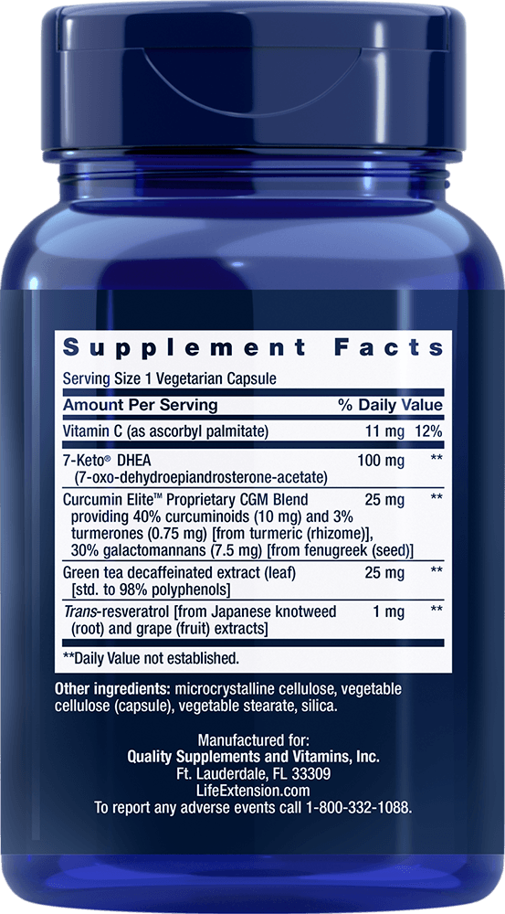 7-Keto® DHEA Metabolite, 100 mg, 60 Cápsulas Vegetarianas - newfoodsbr