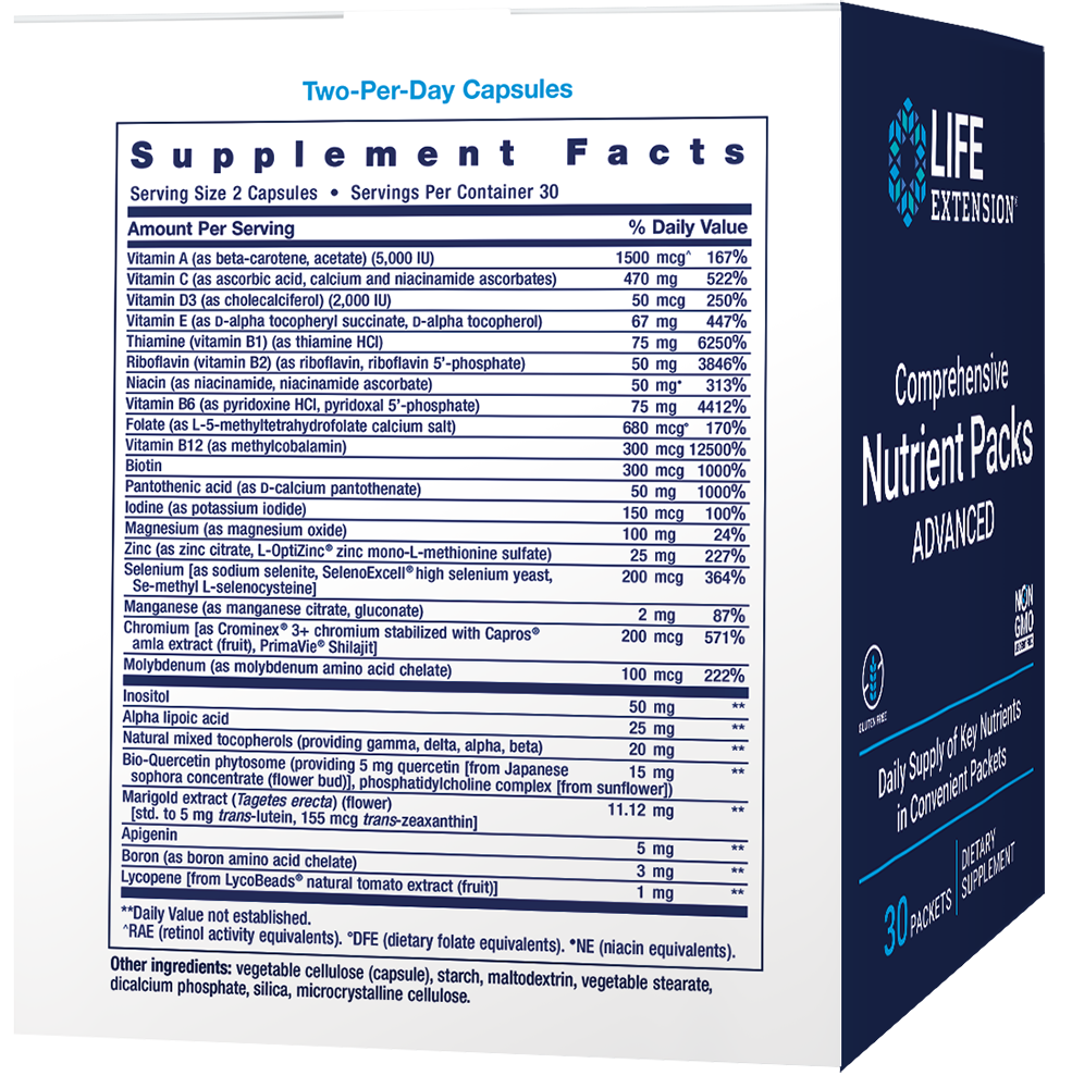 Comprehensive Nutrient Packs Advanced, 30 packets - newfoodsbr