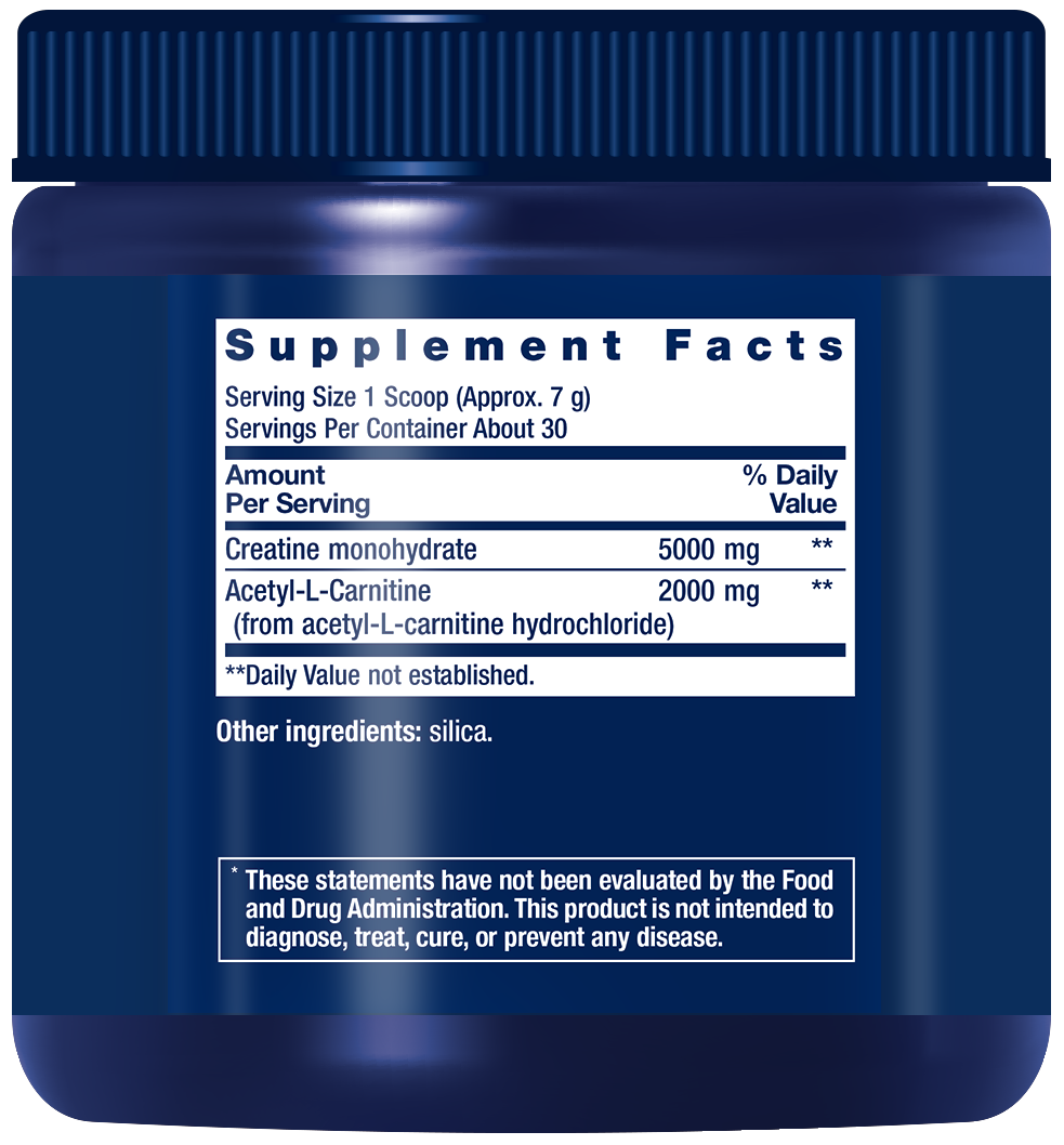 Creatina e Acetil-L-Carnitina Energy Plus, 233 gramas