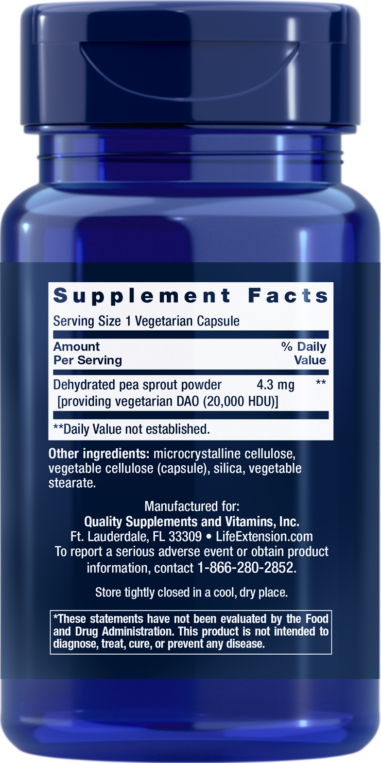 Food Sensitivity Relief with Diamine Oxidase (DAO), 60 Cápsulas Vegetarianas