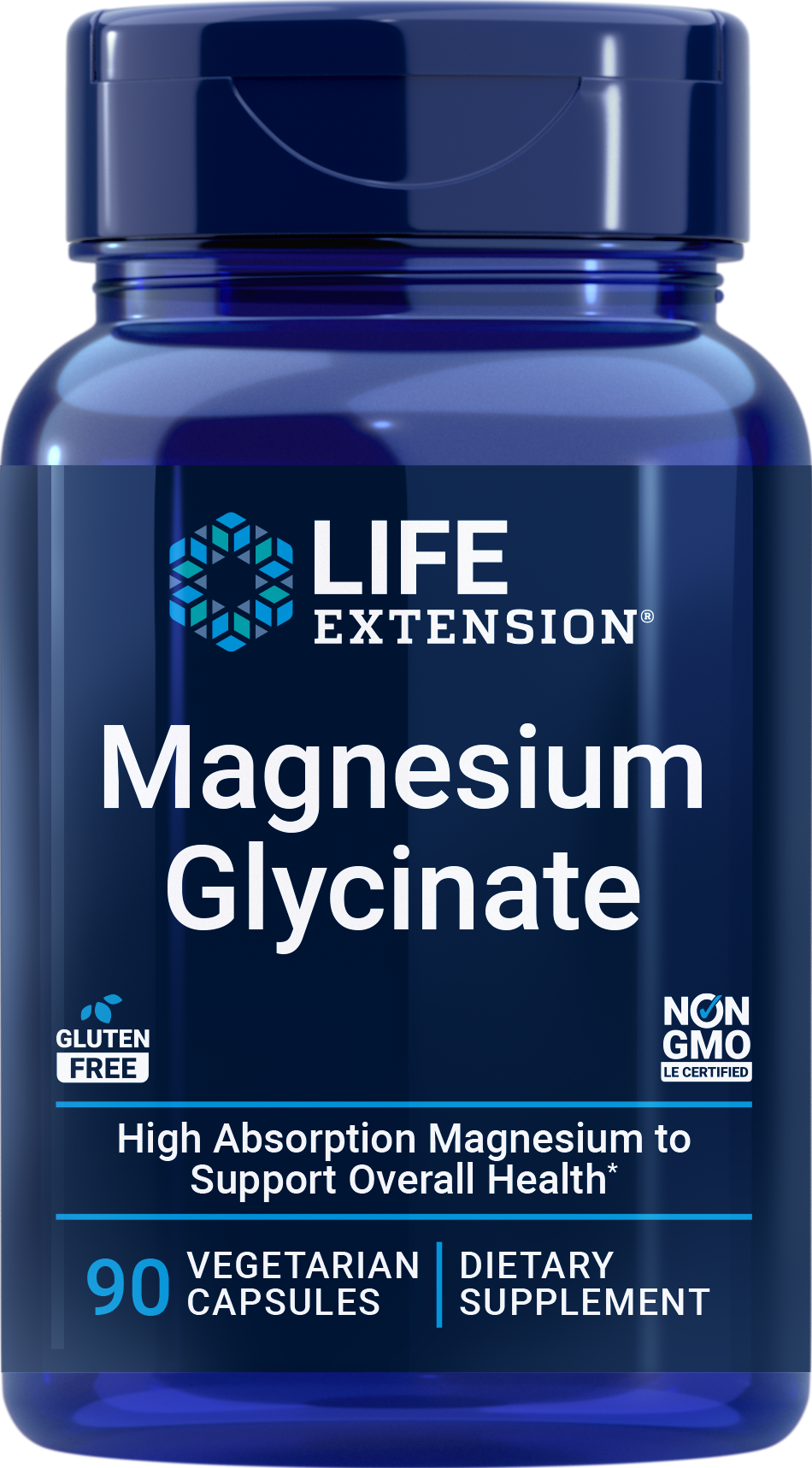 Magnesium Glycinate 1000 mg, 90 vegetarian capsules