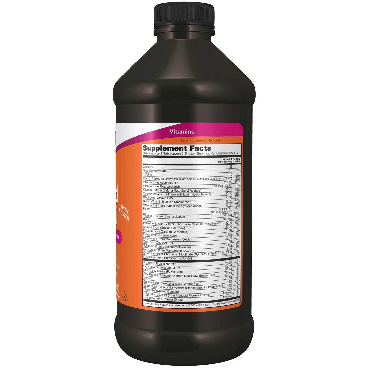 Multi Líquido, Sabor Tropical Laranja, (473 mL)