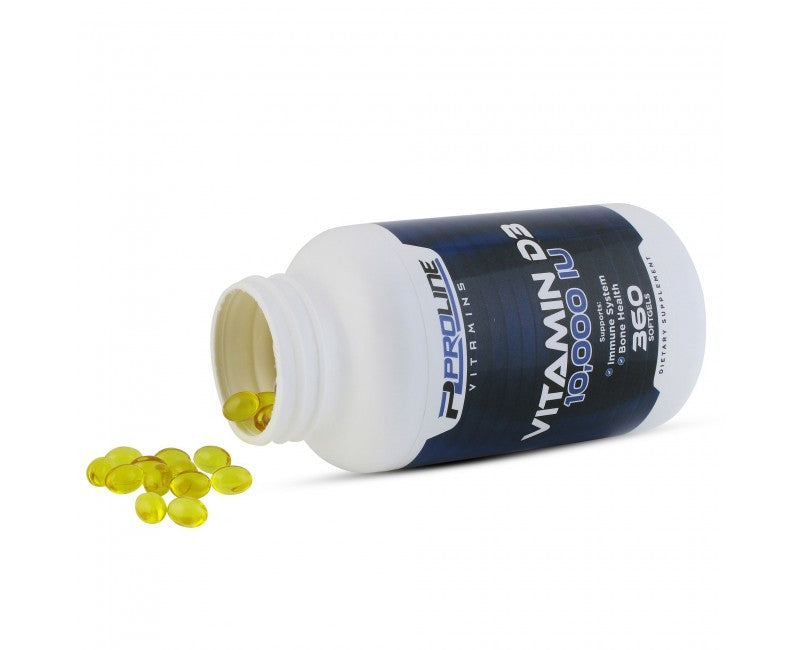Vitamina D3 10.000 UI — Proline Vitamins, 360 Cápsulas