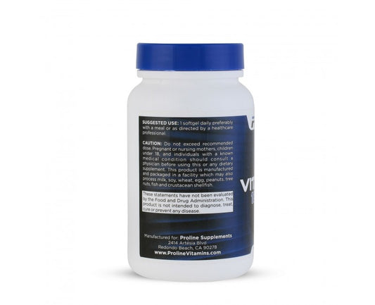 Vitamina D3 10.000 UI — Proline Vitamins, 120 Cápsulas