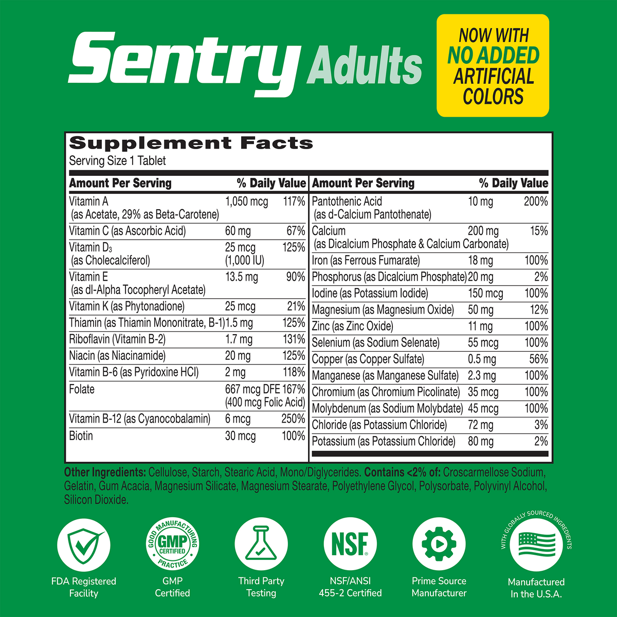 Sentry Multivitamínico & Multimineral para Adultos — 21st Century, 300 Comprimidos