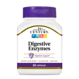 Enzimas Digestivas — 21st Century, 60 Cápsulas