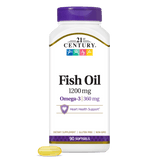 Óleo de Peixe (Ômega-3) 1.200mg — 21st Century, 90 Softgels