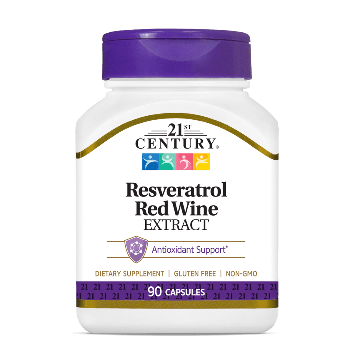 Resveratrol Red Wine Extract — 21st Century, 90 Cápsulas