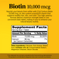 Biotina 10.000mcg — 21st Century, 120 Comprimidos