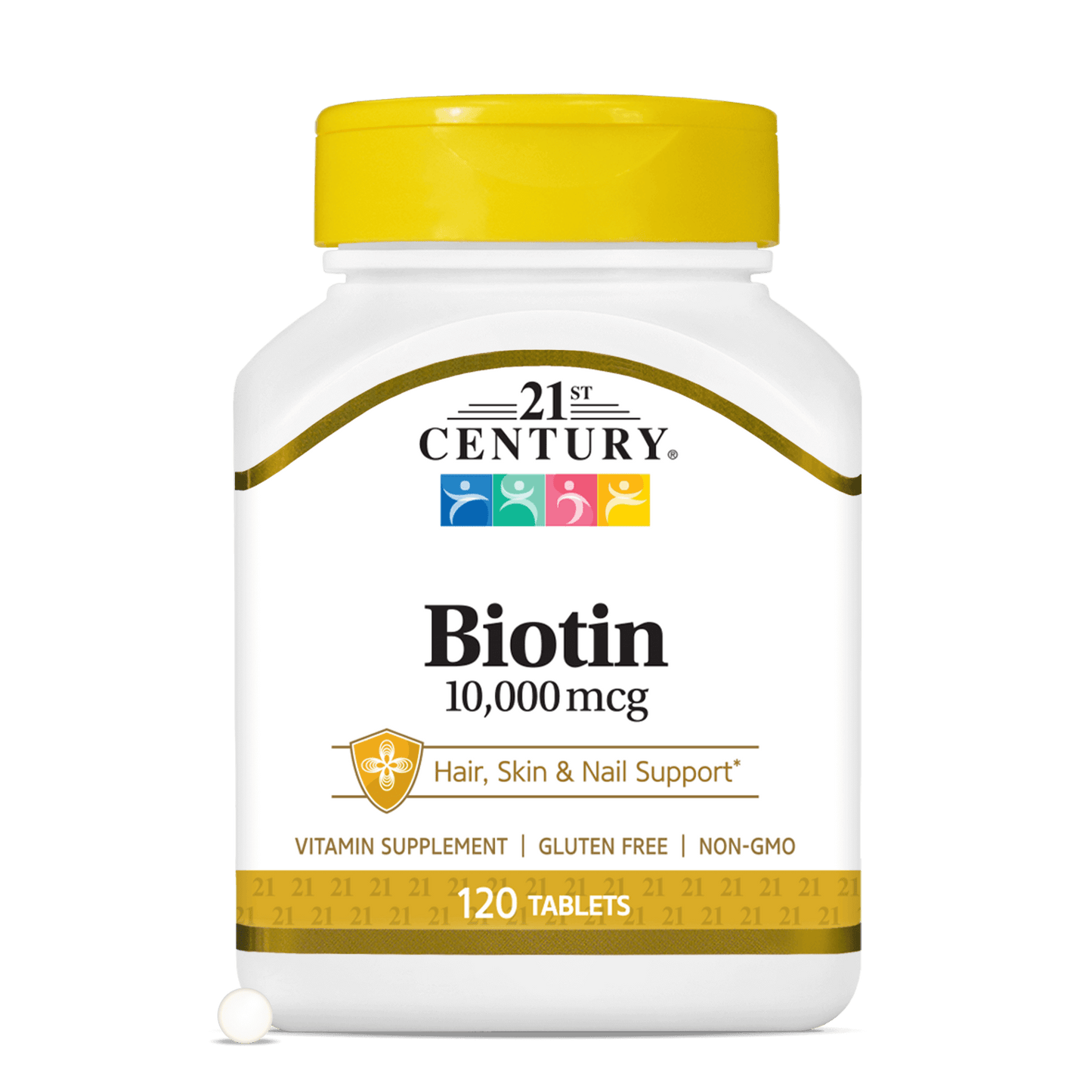 Biotina 10.000mcg — 21st Century, 360 Comprimidos