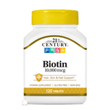 Biotina 10.000mcg — 21st Century, 360 Comprimidos