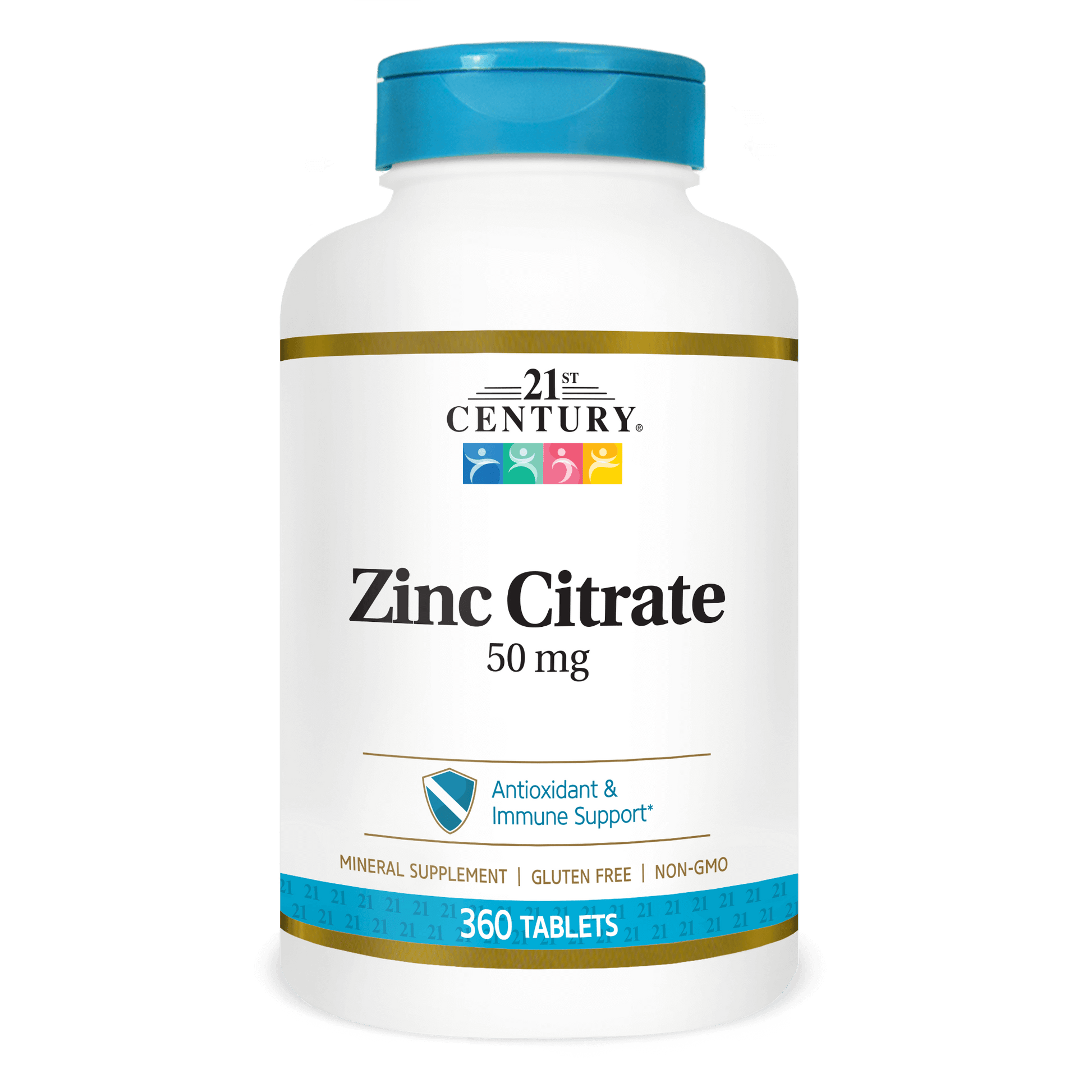 Zinco Citrato 50mg — 21st Century, 60 Comprimidos