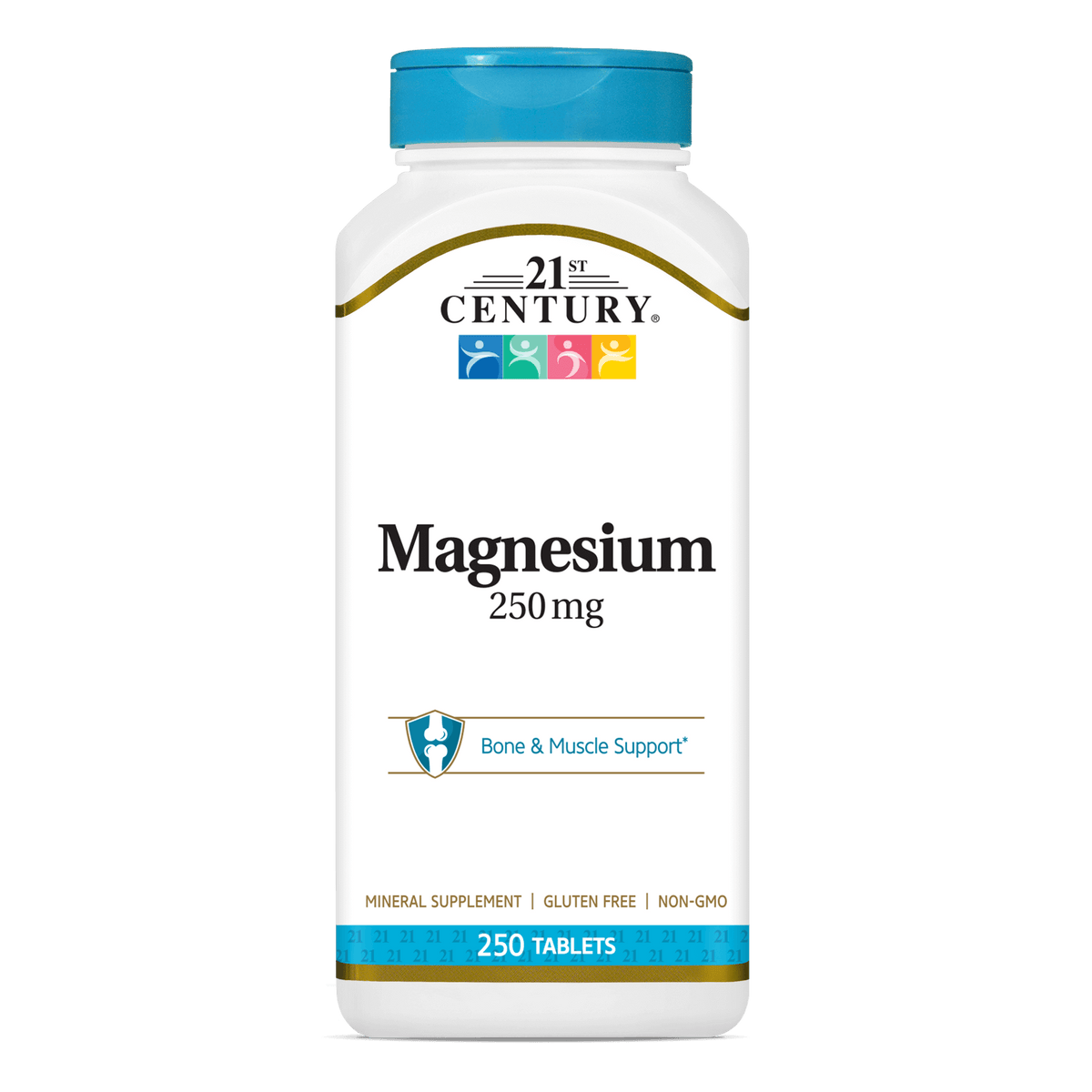 Magnésio 250mg — 21st Century, 250 Comprimidos