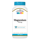Magnésio 250mg — 21st Century, 250 Comprimidos