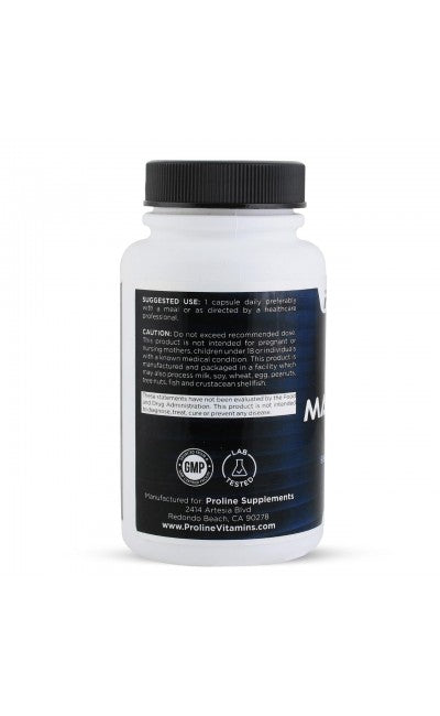 Maca Peruana Extrato 4:1, 400mg — Proline Vitamins, 60 Cápsulas