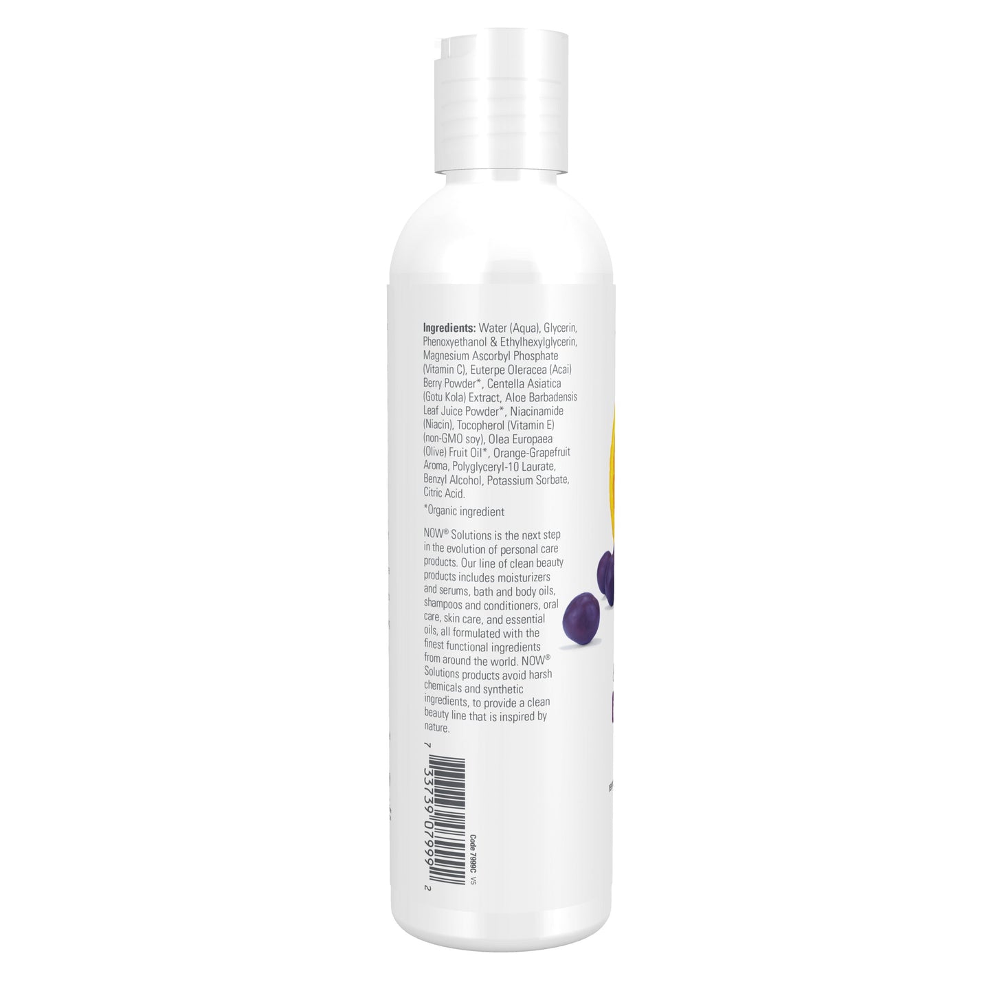 Toner Purificante Vitamina C e Açaí Berry, (237 ml)