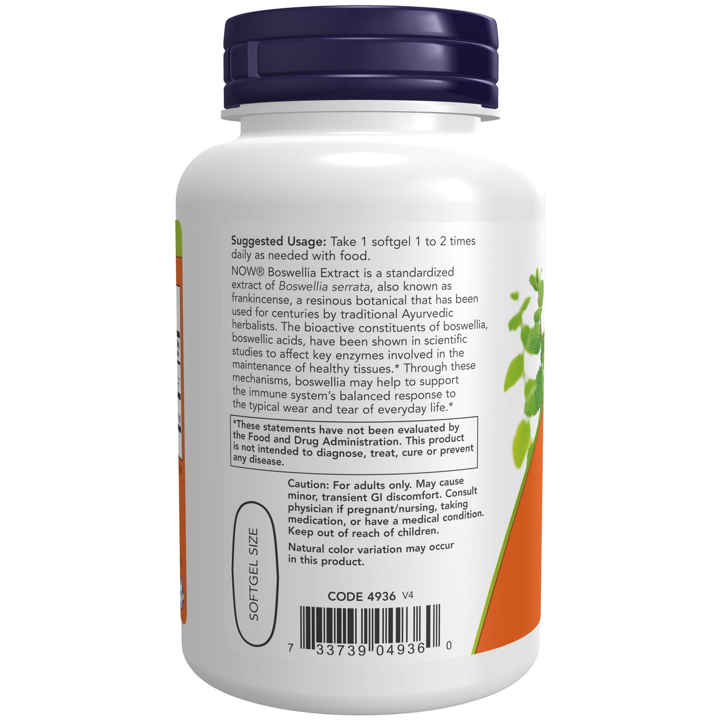 Extrato de Boswellia 500 mg, 90 Softgels