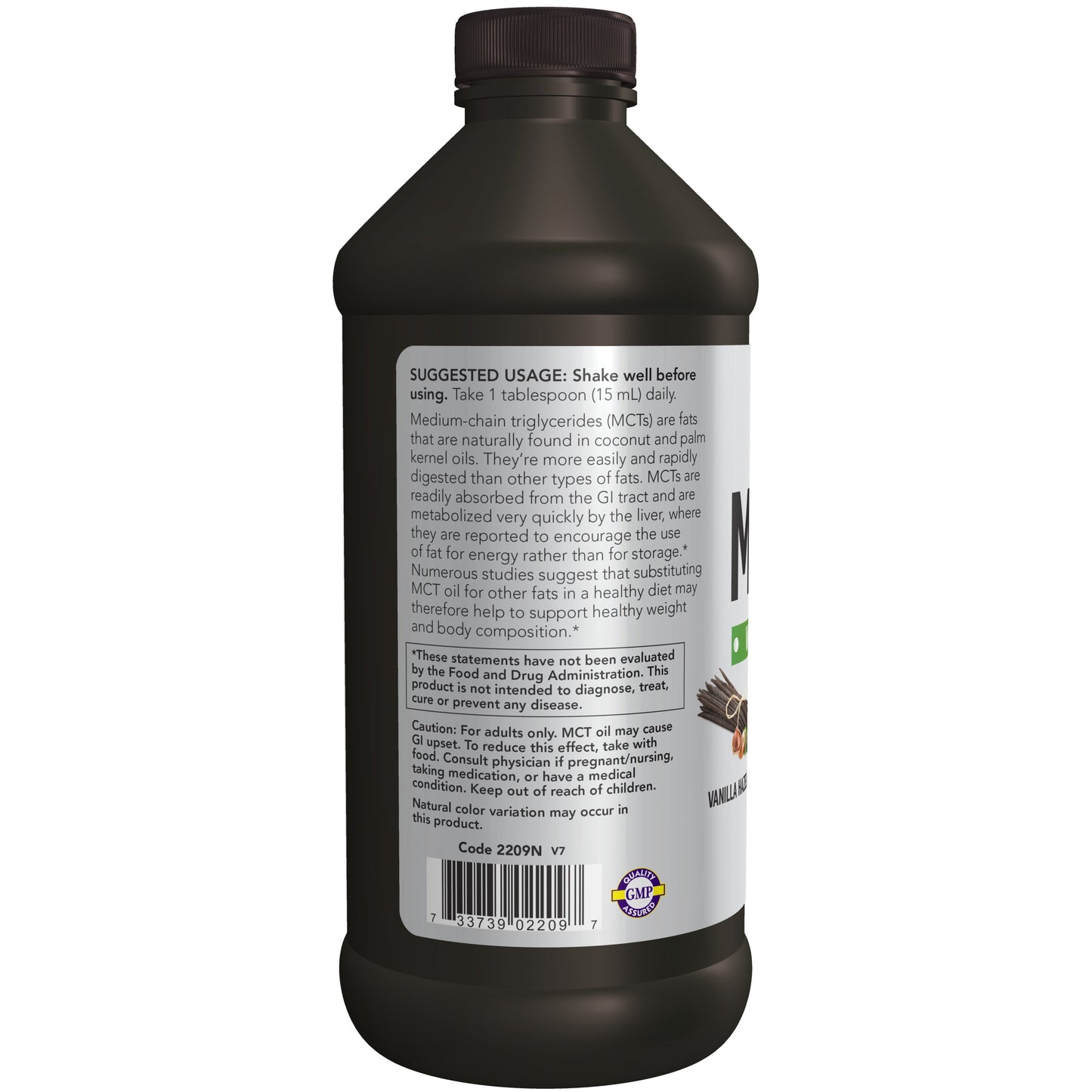 Óleo MCT, Baunilha Avelã, ( 473 ml)