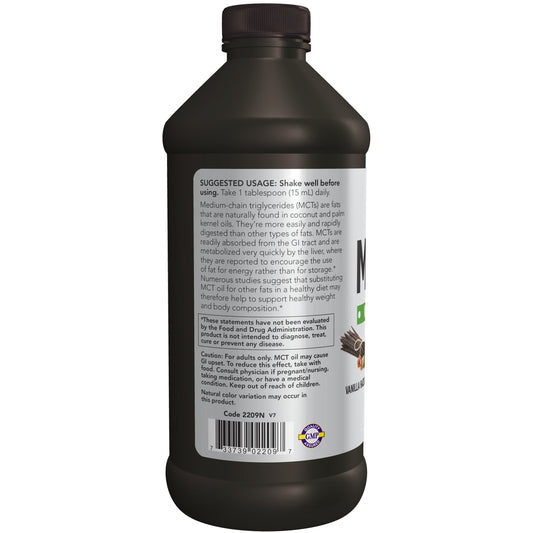 Óleo MCT, Baunilha Avelã, ( 473 ml)
