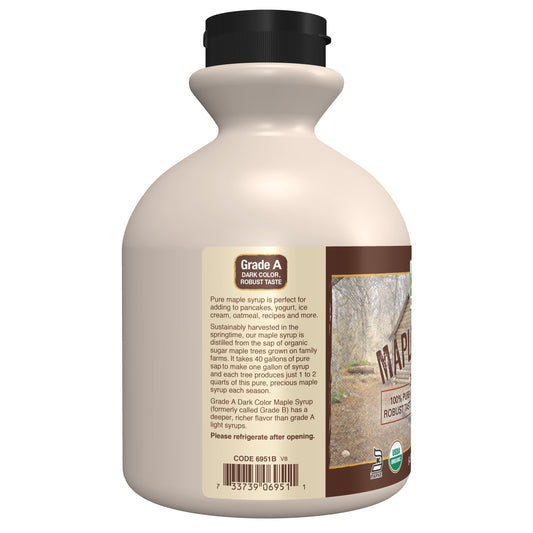 Xarope de Bordo, Grau Orgânico A, Cor Escura, (1,89 L)