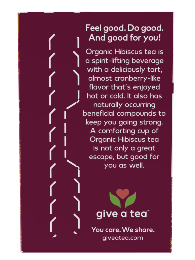 Chá Organicamente Hip Hibiscus™, 24 sachês