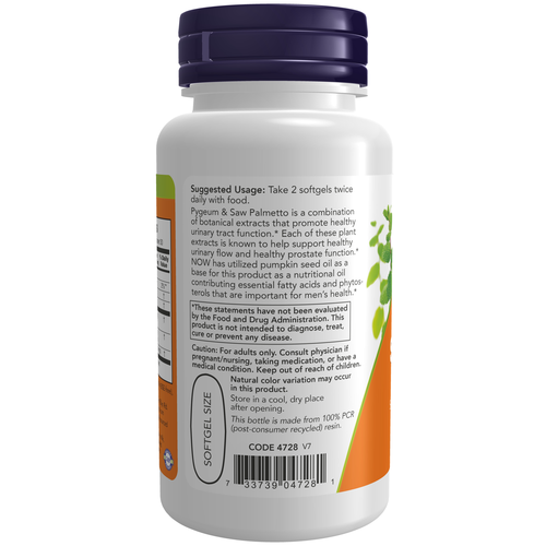 Pygeum & Saw Palmetto, 60 Softgels