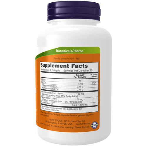 Pygeum & Saw Palmetto, 120 Softgels