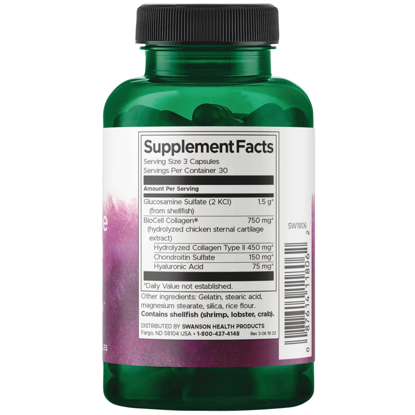 Swanson , Glucosamine & Collagen Type II, 90 Capsules