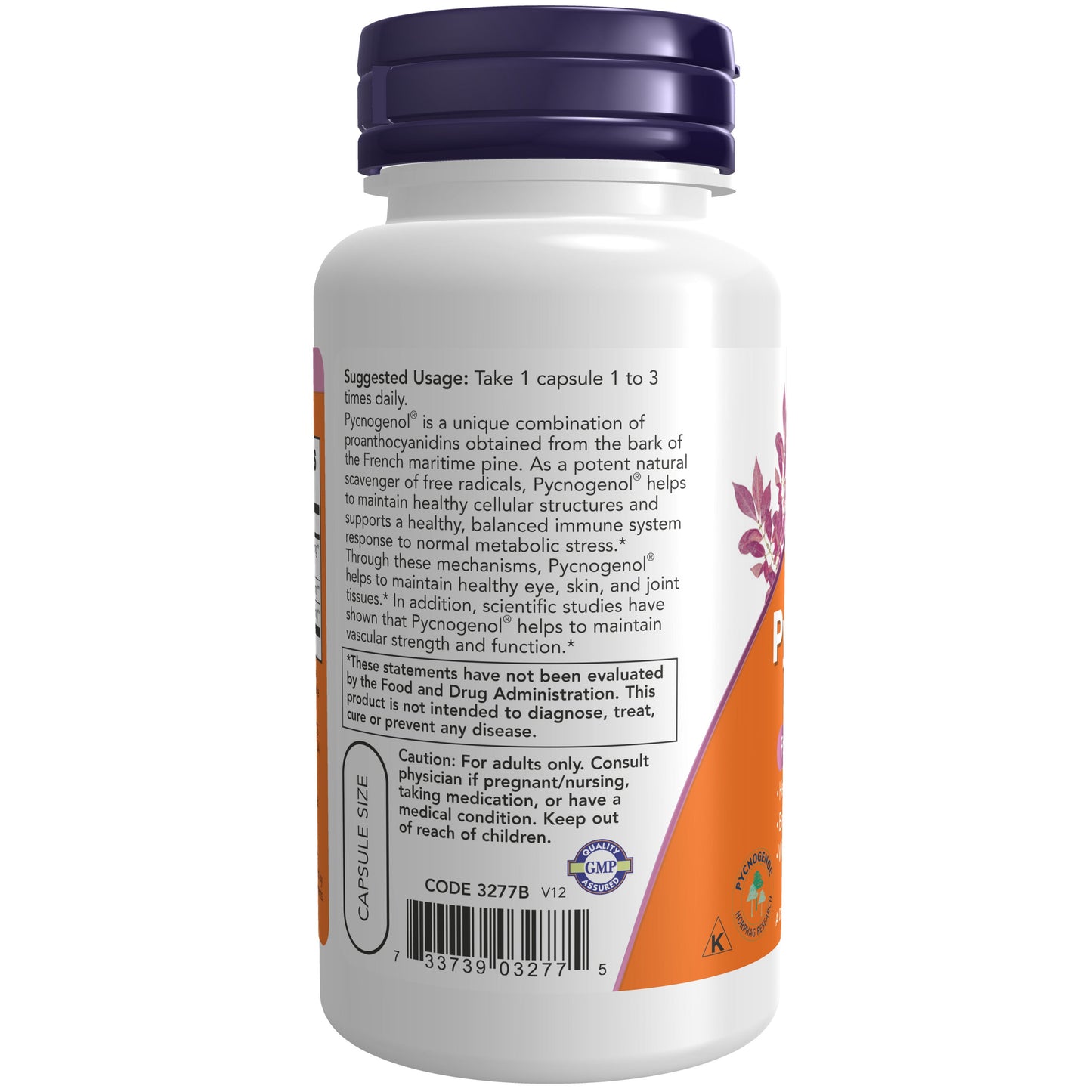 Pycnogenol®, 60 mg, 50 Cápsulas Vegetarianas